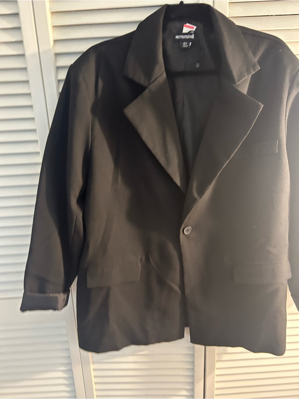 PrettyLittleThing Black Single-Button Blazer Jacket